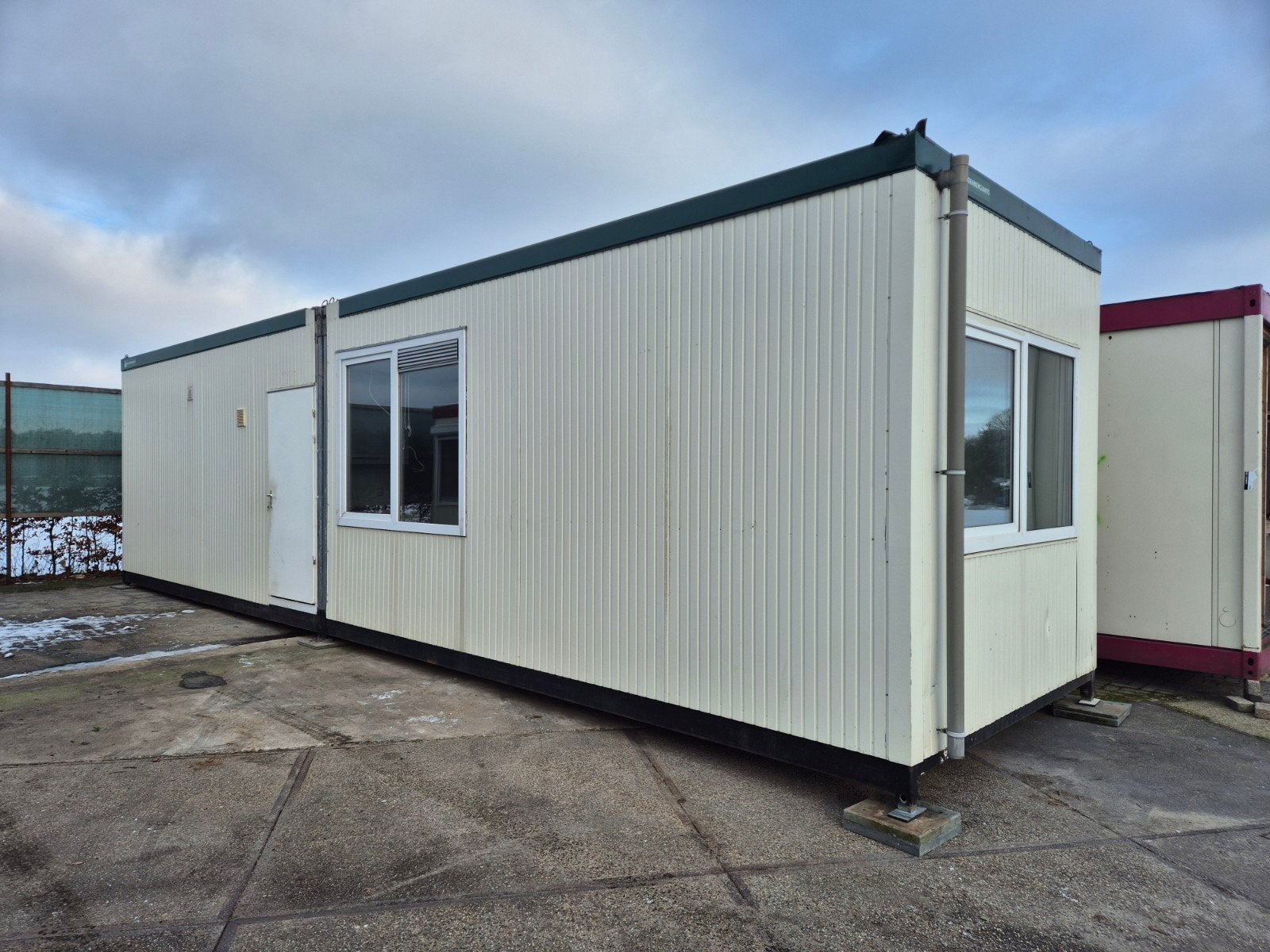 Woonunit 3x12 kantoorunit bouwkeet werfkeet container unit, Ophalen