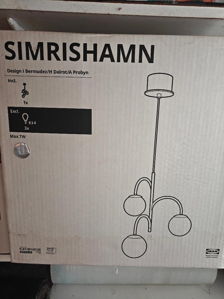 IKEA Hanglamp Simrishamn, Ophalen, Nieuw, Glas