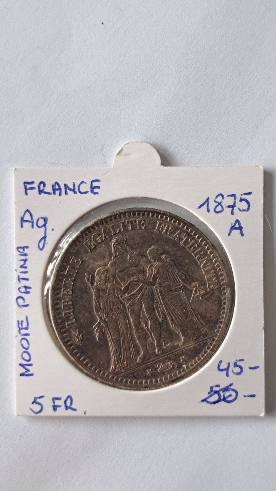 France 5 pour 1875 A AG, Enlèvement ou Envoi