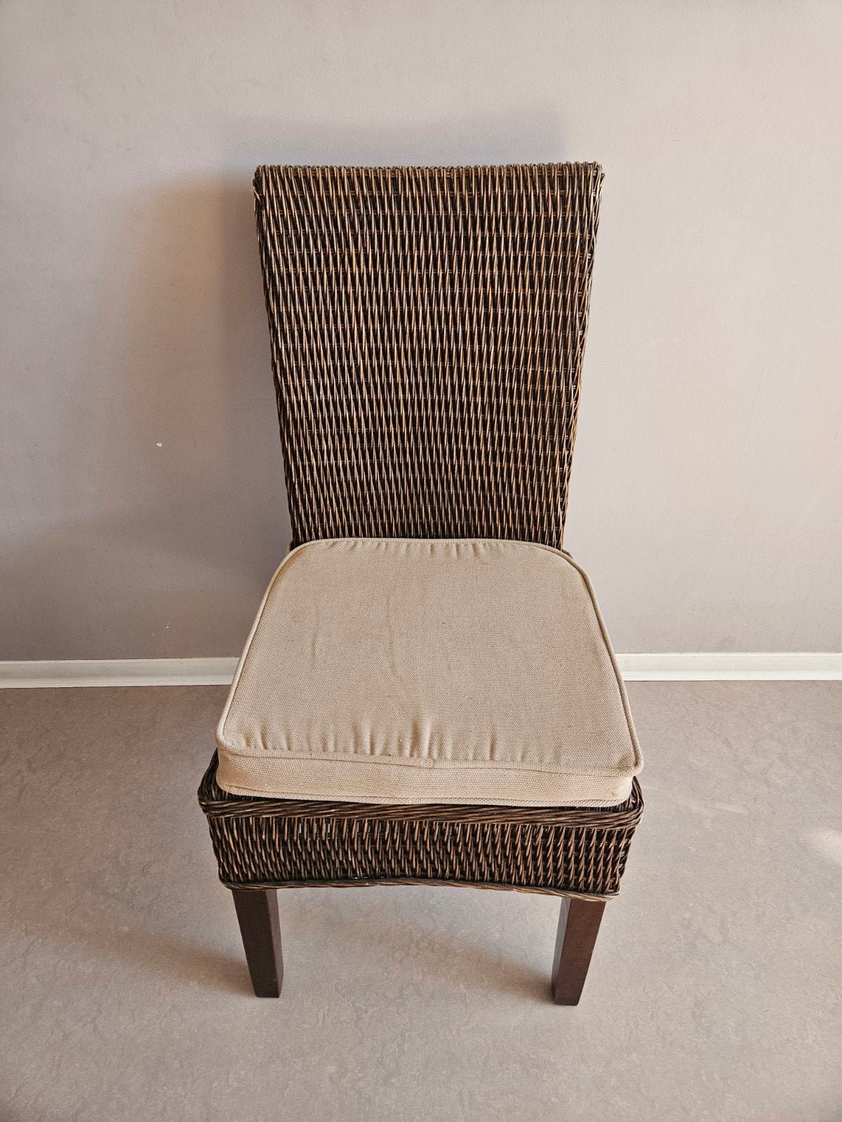 6 rieten stoelen met hoge rug., Ophalen