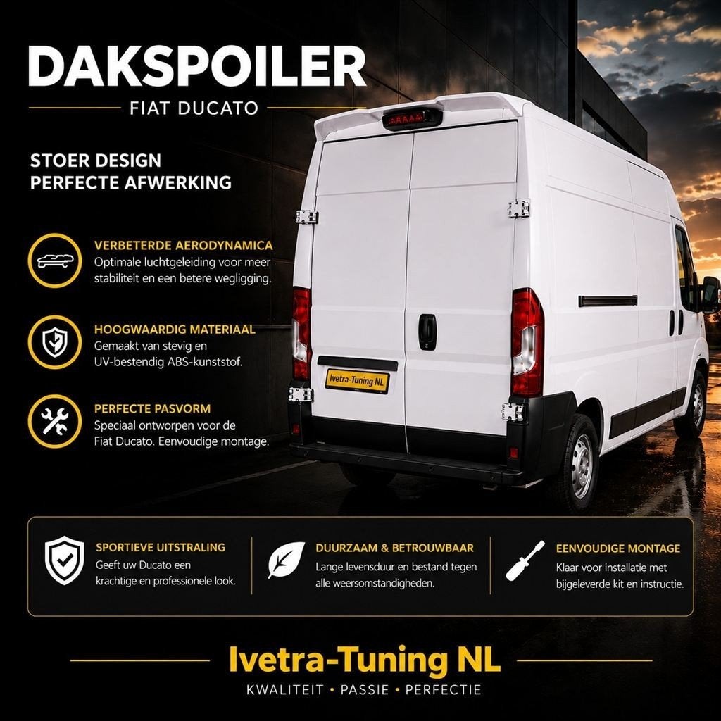 Spoiler Fiat Ducato | Dakspoiler Fiat Ducato, Auto diversen, Tuning en Styling, Verzenden