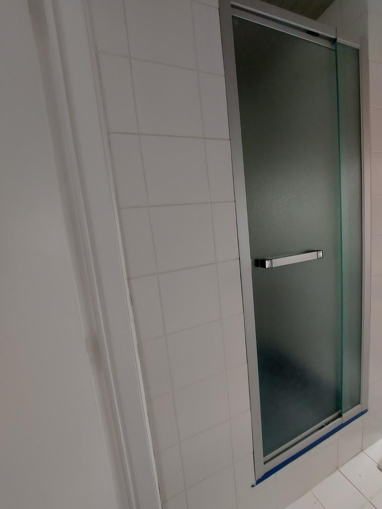 Porte de douche en verre 185 cm x 76 cm, Bricolage & Construction, Sanitaire, Enlèvement, Utilisé, Verre, Douche