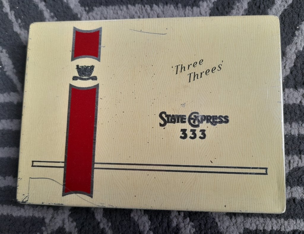 State Express 333  sigarettenblik, Collections, Envoi, Utilisé, Autre