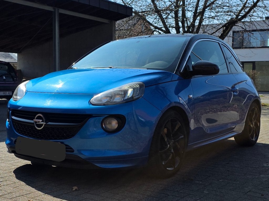 OPEL ADAM 1.0 BENZINE OPC LIJN SPORTPAKKET + EURO 6B, Auto's, Opel, Euro 6, Blauw, Handgeschakeld, Grijs