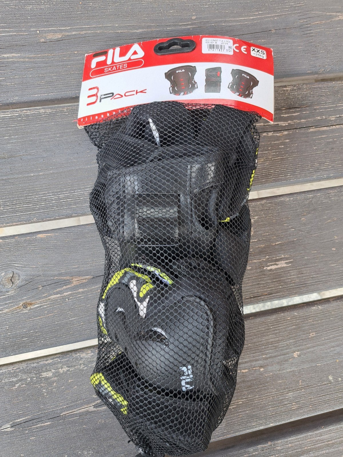 Fila beschermset XXS, Ophalen
