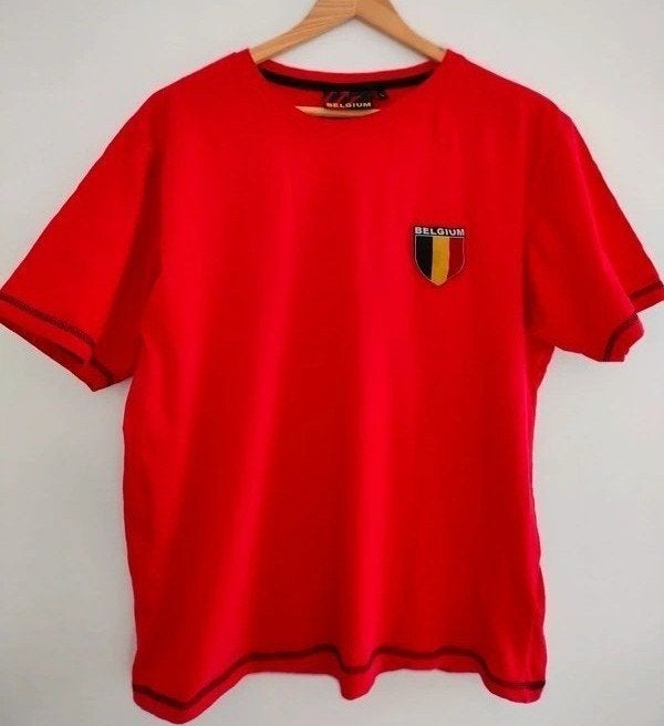 Voetbal T-shirt Belgium. Rood, Medium, Maat 48/50 (M), Ophalen of Verzenden, Zo goed als nieuw, Rood