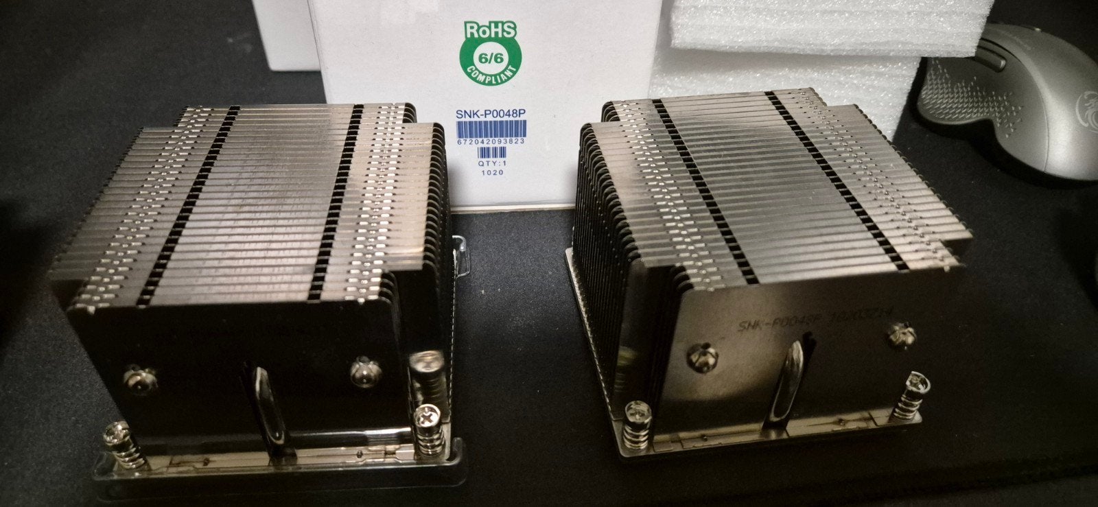 Matchende set van 2x Supermicro SNK-P0048P – 2U Passieve cpu, Ophalen of Verzenden