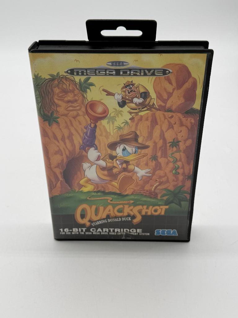 Sega Mega Drive Game - Quakshot - Compleet met hoesje, Games en Spelcomputers, Games | Sega, Zo goed als nieuw, Mega Drive, Avontuur en Actie