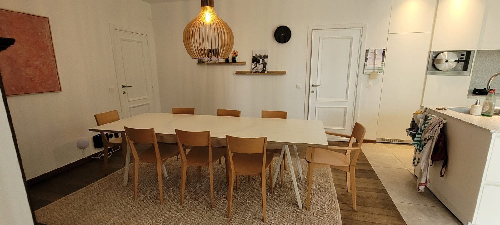 stijlvolle set van 8 FAMEG FAME stoelen, Ophalen, Bruin, Zo goed als nieuw, Modern