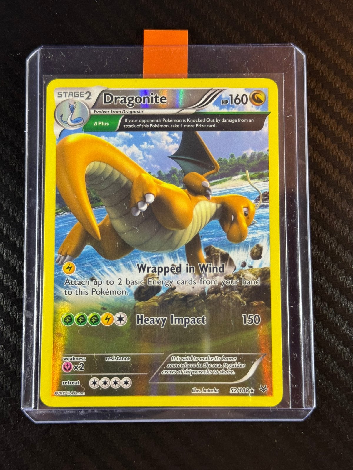 Dragonite | Holo | Holo rare | 2015 | #52 /108, Envoi, Comme neuf
