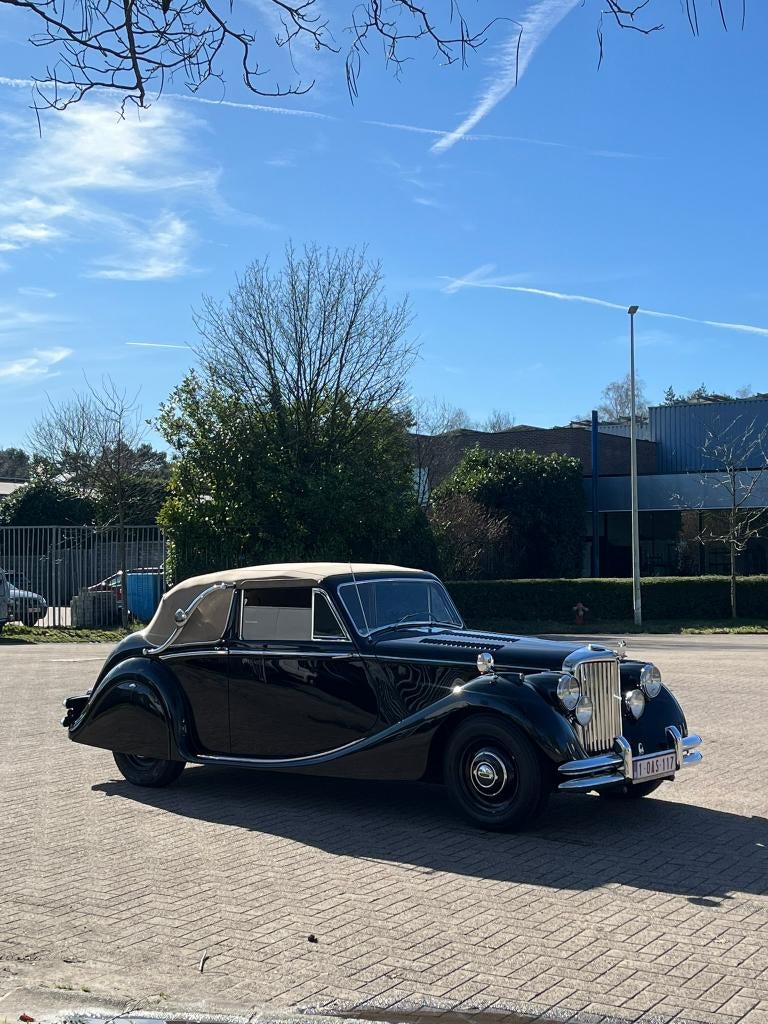 Jagaur Mk5 Drophead Coupe, Auto's, Jaguar, Achterwielaandrijving, Cabriolet, Zwart, Leder