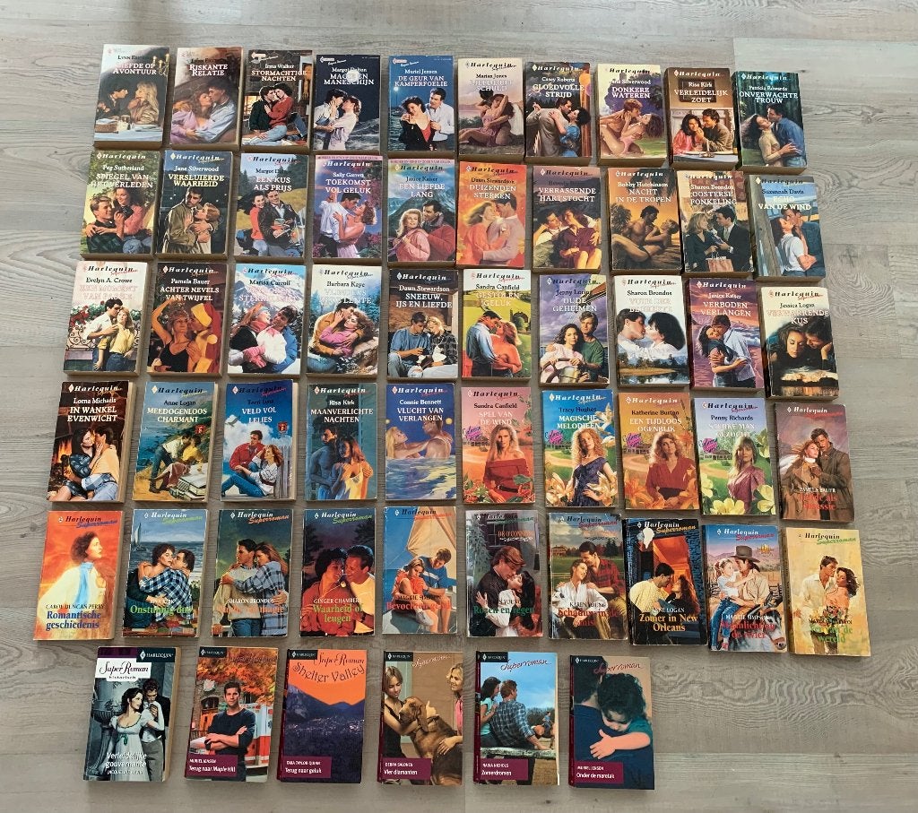 56 Harlequin Superromans, in perfecte staat, Livres, Enlèvement ou Envoi, Utilisé