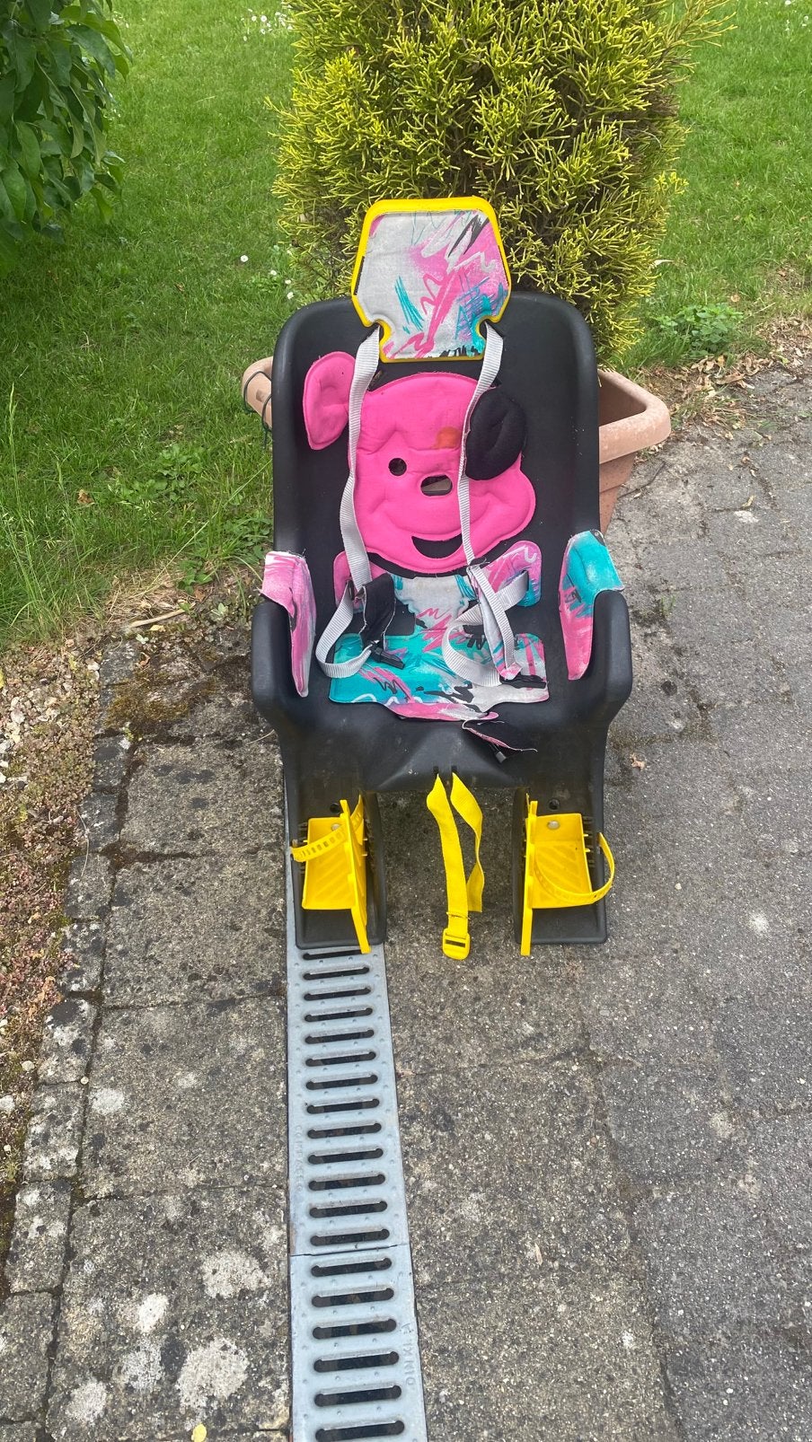 Siège de vélo pour enfant, Enlèvement, Utilisé