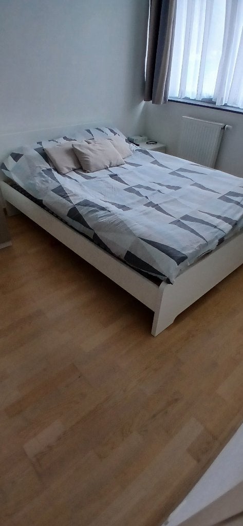 cadre de lit askvoll ikea 140x200, Maison & Meubles, 140 cm, Enlèvement, Utilisé, 200 cm