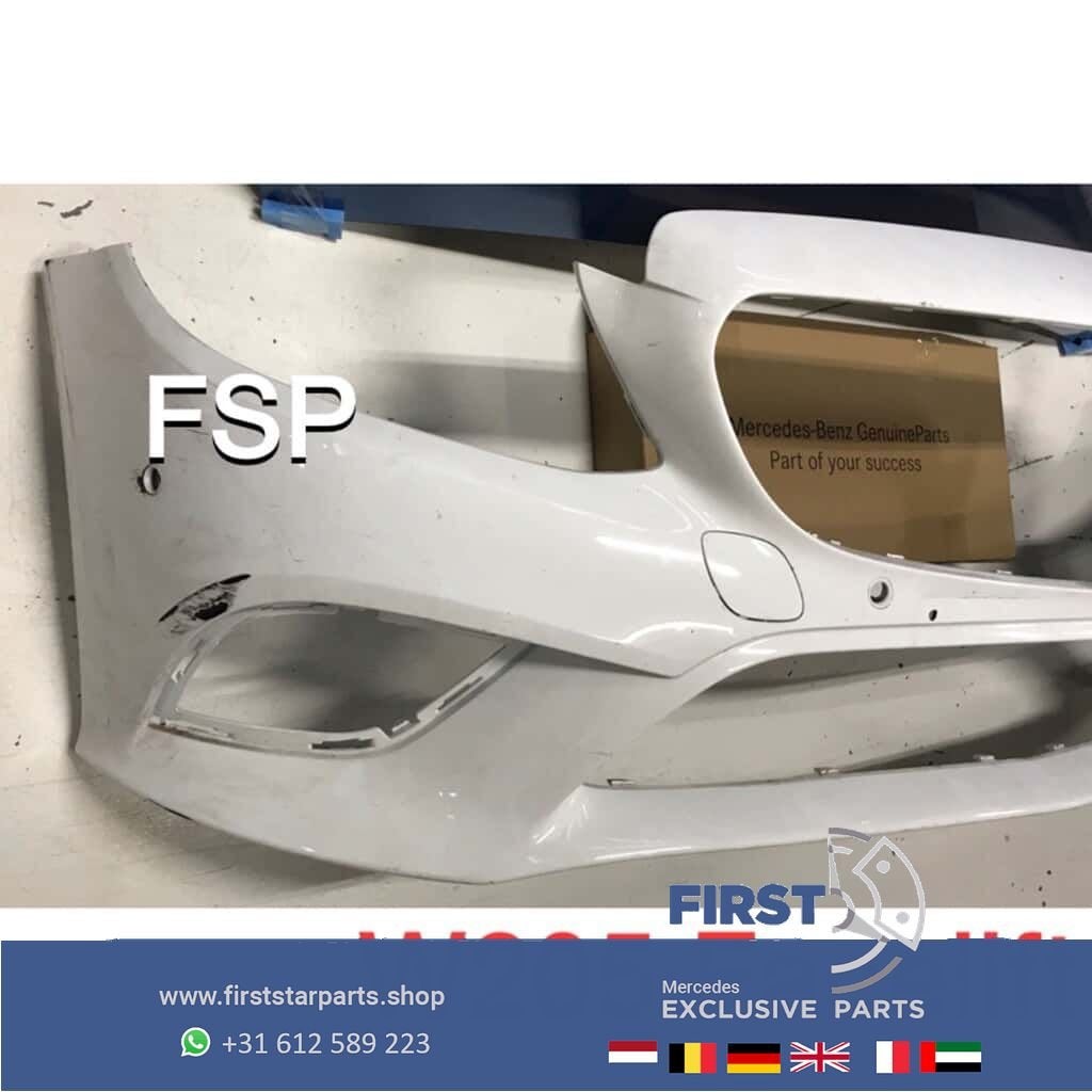 W205 Facelift Voorbumper wit Mercedes C Klasse bumper wit 20, Gebruikt, -, Voor, Ophalen of Verzenden