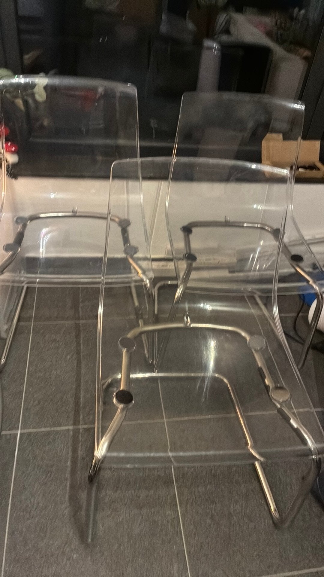 Stoel ikea Tobias transparant, Maison & Meubles, Enlèvement, Utilisé, Modern