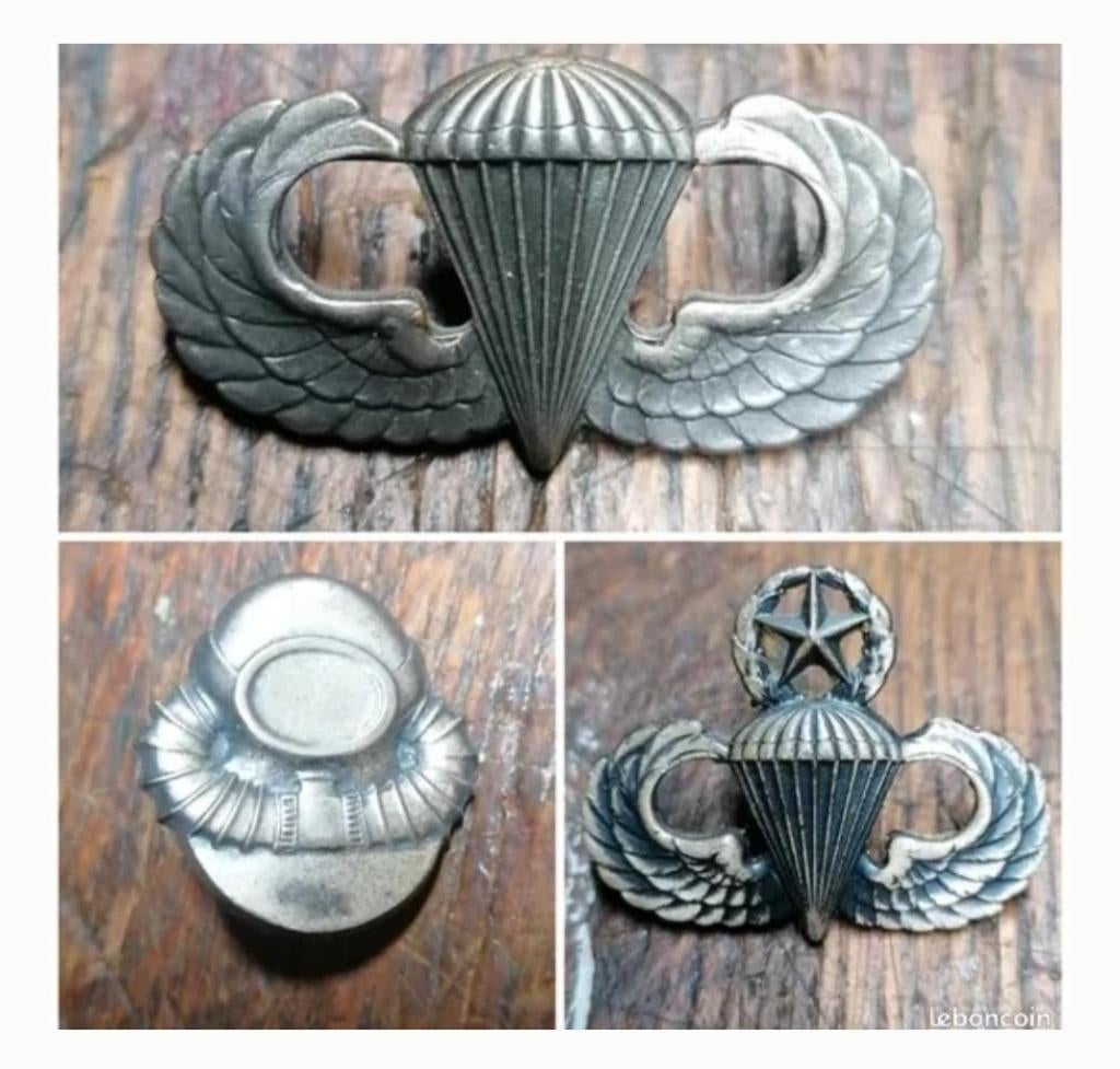 Militaire insignes Parachuteduiker van het Amerikaans Korea, Verzamelen, Verzenden, Overige soorten, Embleem of Badge