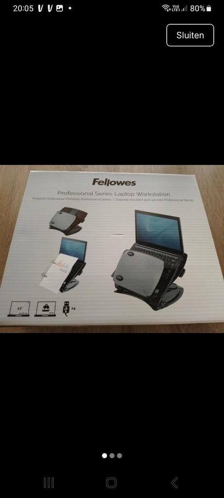 Fellowes laptopstandaard 17" te koop, Ophalen