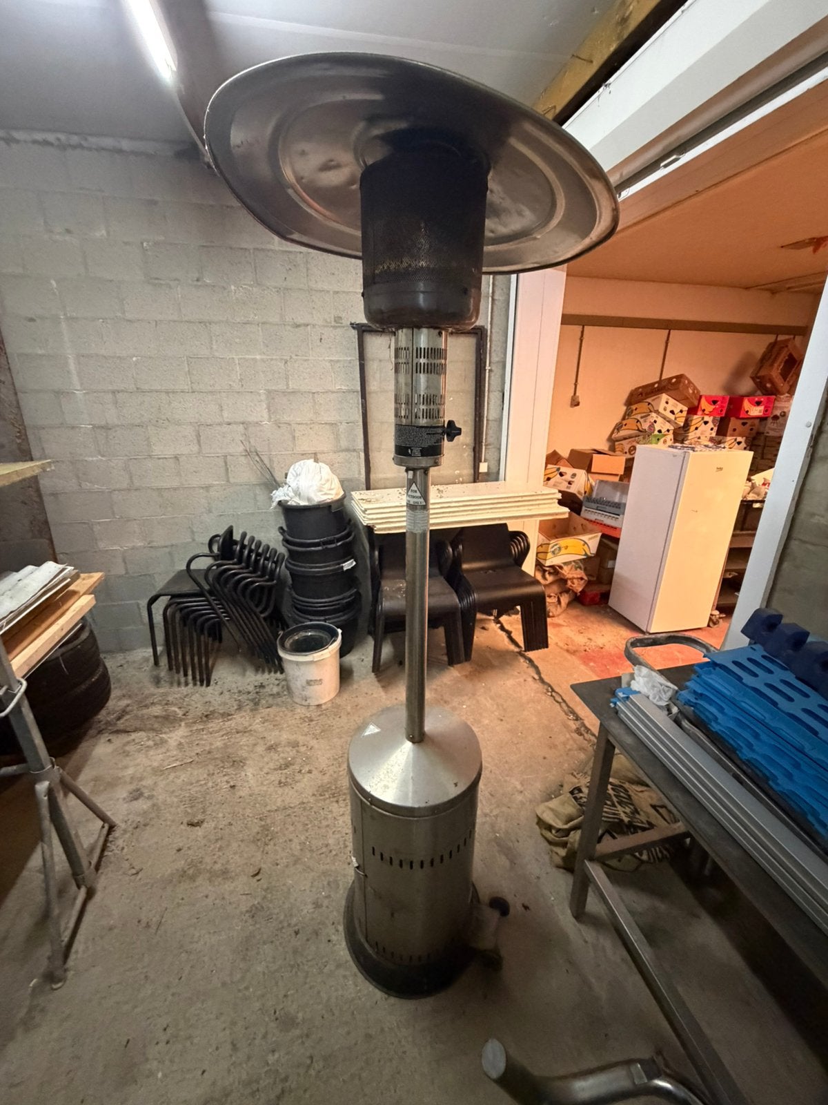 Patio heater, Tuin en Terras, Ophalen, Zo goed als nieuw