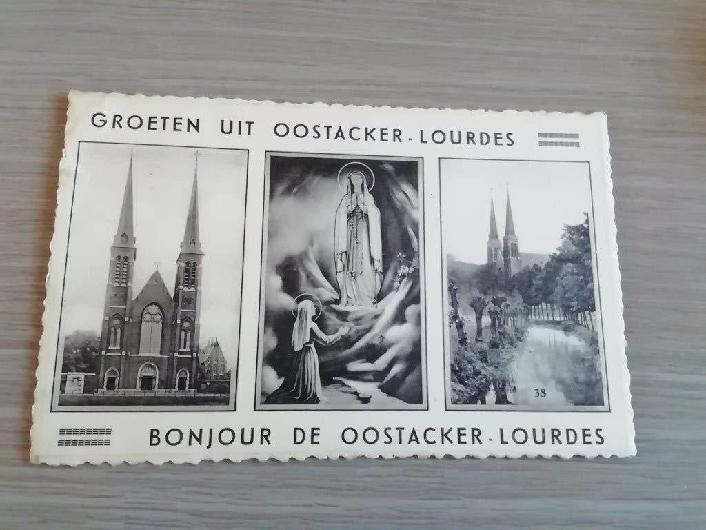 Oude postkaarten oostacker - lourdes, Ophalen
