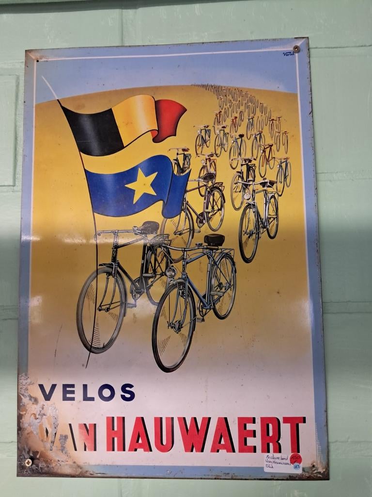 Reclame bord Van Hauwaert, Verzamelen, Merken en Reclamevoorwerpen, Ophalen of Verzenden, Reclamebord