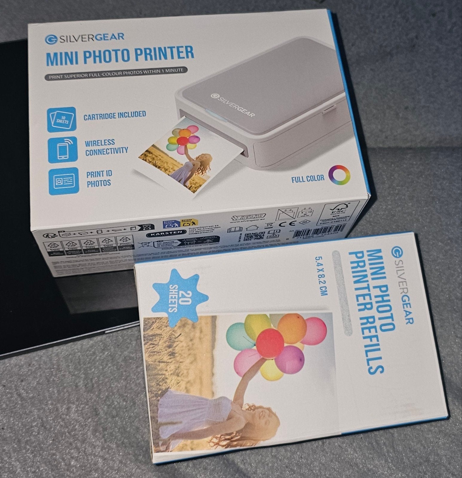 Mini photo printer met 10 papiertjes en inkt meer info tekst, Computers en Software, Overige Computers en Software, Nieuw, Ophalen