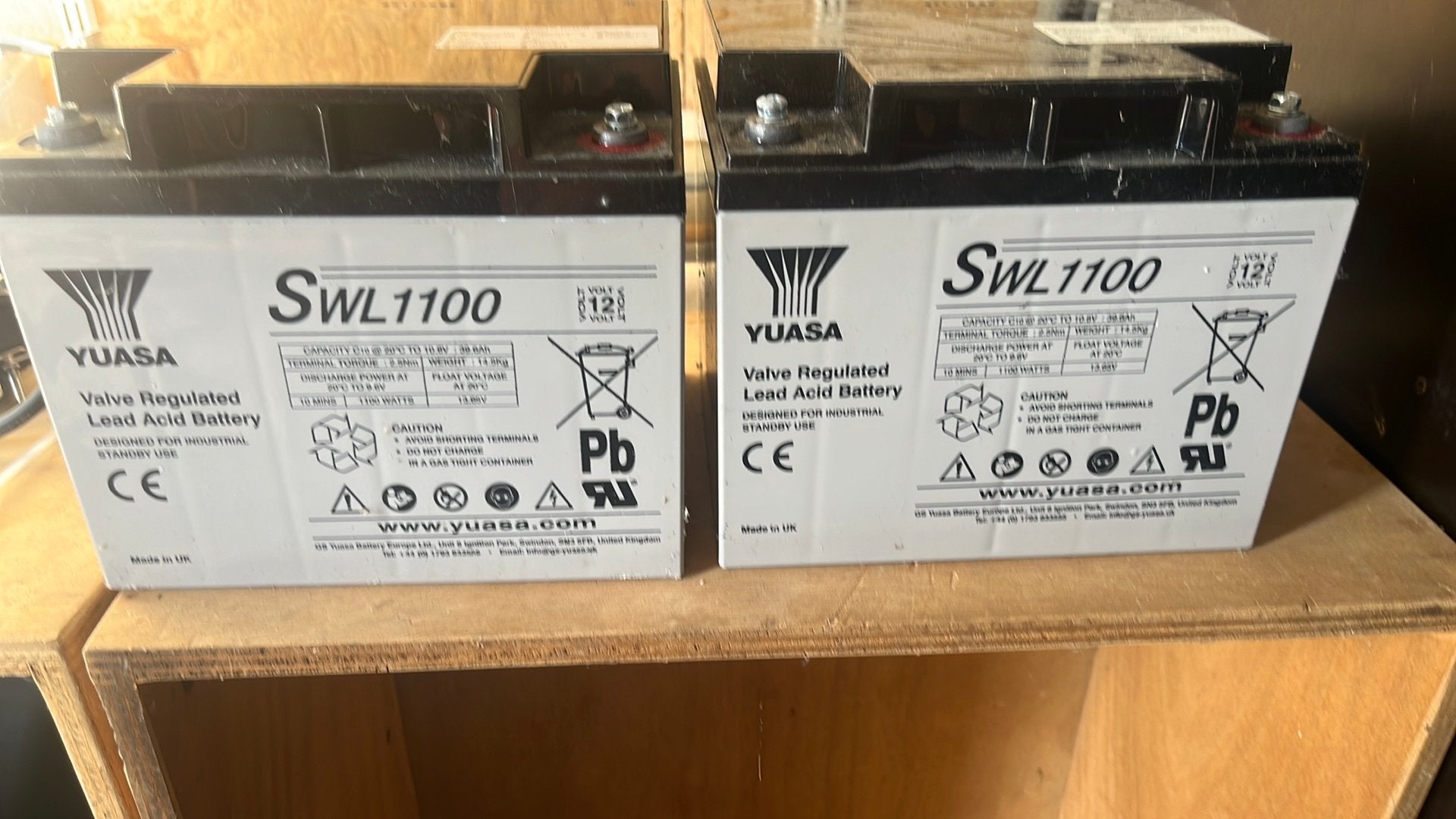 12 volt batterij 39,6Ah, Ophalen, Zo goed als nieuw