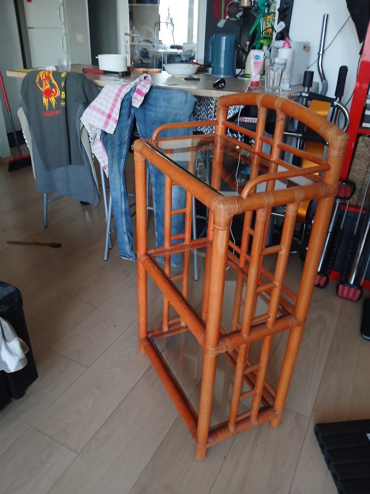 Petit meuble à étagères, Enlèvement, Comme neuf, Étagère/rayonnage, Bois