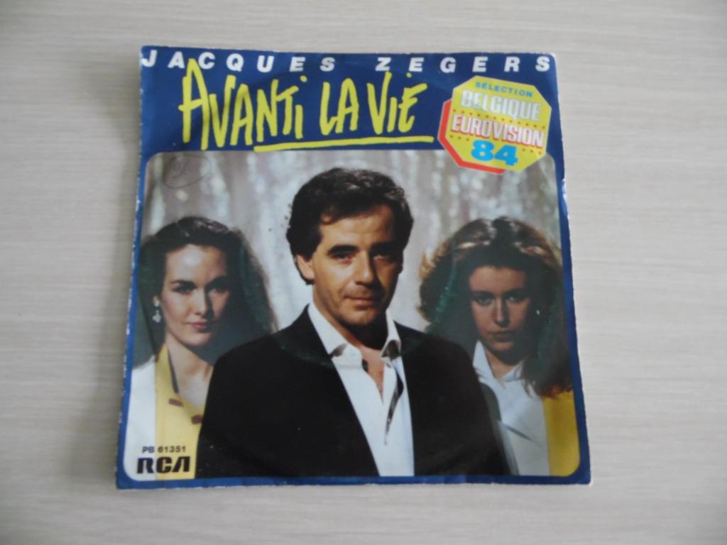 AVANTI LA VIE JACQUES ZEGERS EUROVISIE 1984, Ophalen of Verzenden, Zo goed als nieuw, Overige formaten