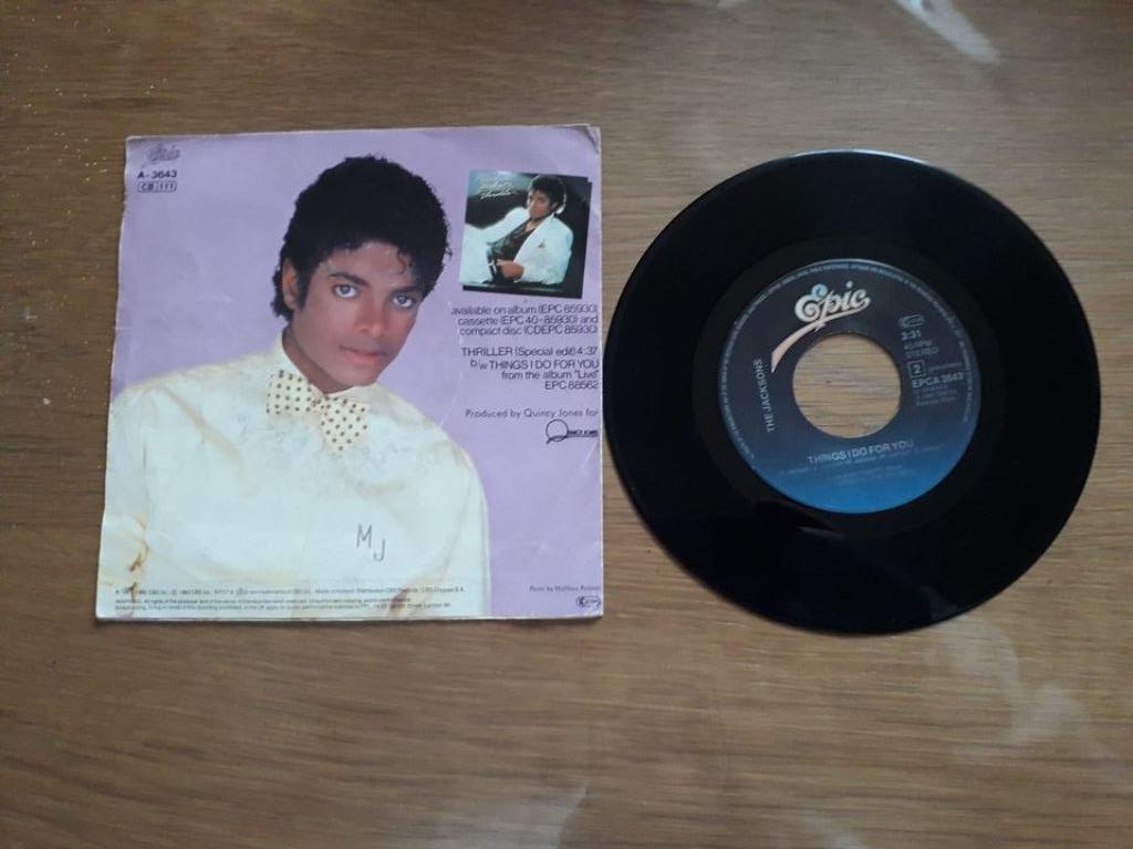 SP 45 TOURS VINYLE , MICHAEL JACKSON , THRILLER SPECIAL, CD & DVD, Enlèvement ou Envoi, Utilisé