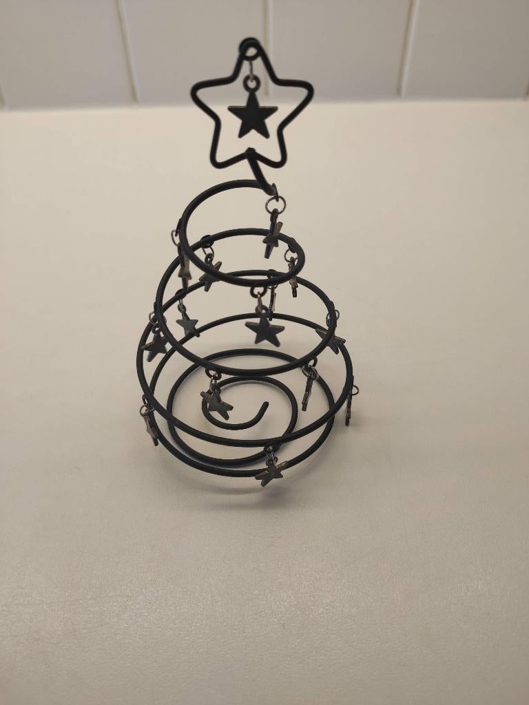 Kerstboom, mini, metaal, H 13 cm, Diversen, Ophalen, Gebruikt