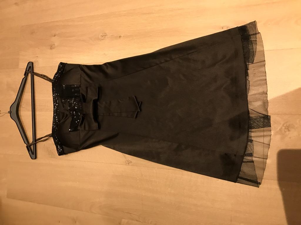 Bruine avondjurk  maat S, Robe de gala, Enlèvement ou Envoi, Taille 36 (S), Comme neuf