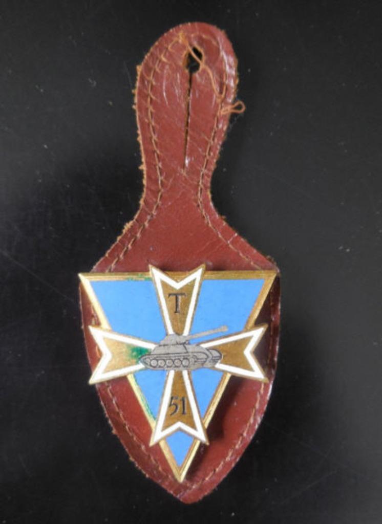 Borstzakkenteken - Insigne de poche - T 51 (tank), Ophalen of Verzenden, Landmacht, Embleem of Badge