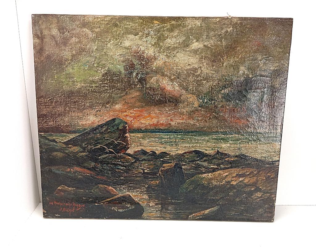 schilderij J Biérin La Roche Noire, Ophalen
