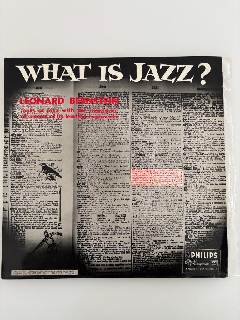 Leonard Bernstein ‎– What Is Jazz? 1957, 12 pouces, Enlèvement ou Envoi, Comme neuf, 1940 à 1960