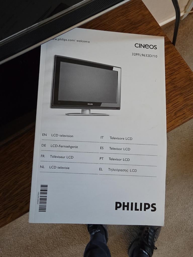 Philips Cineos 32” LCD TV – perfect werkend, Enlèvement, Télécommande