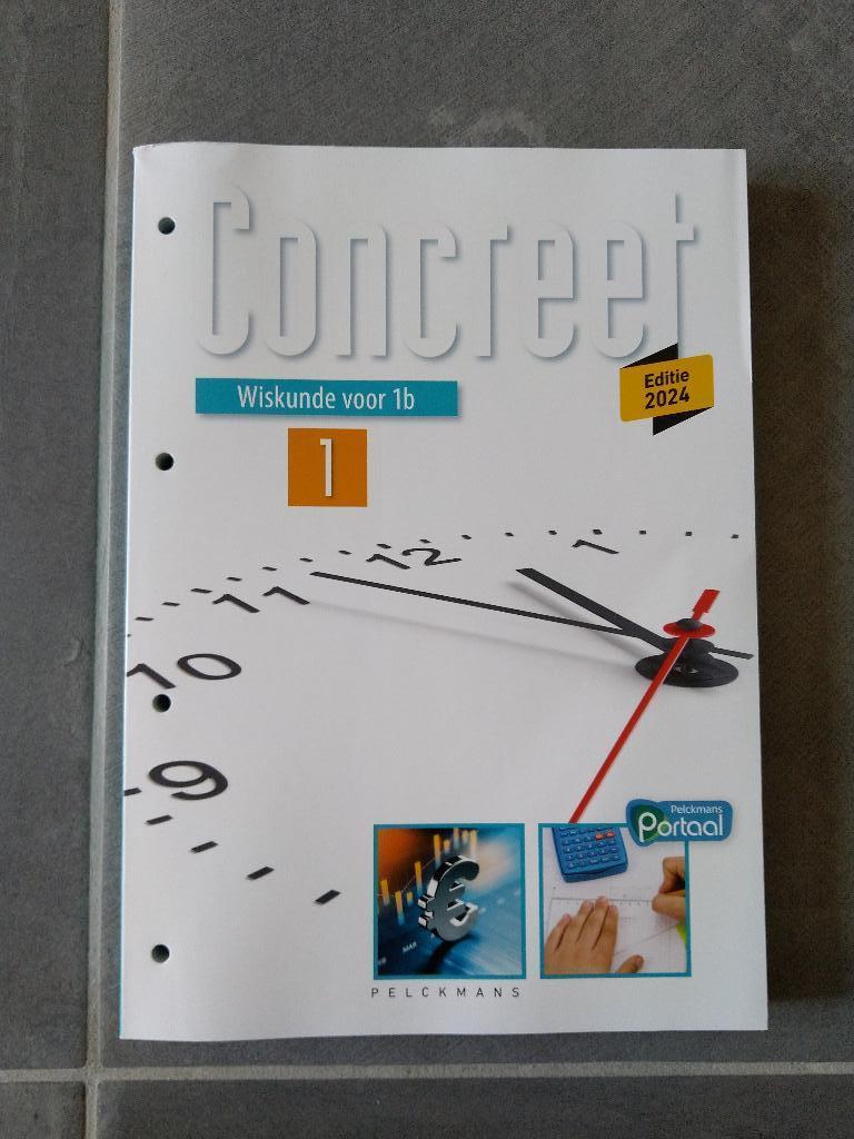 Leerwerkboek wiskunde 'Concreet' voor 1B, Boeken, Ophalen, Nieuw, BSO, Caes, Dewyspelaere, Vandamme, Verstraete