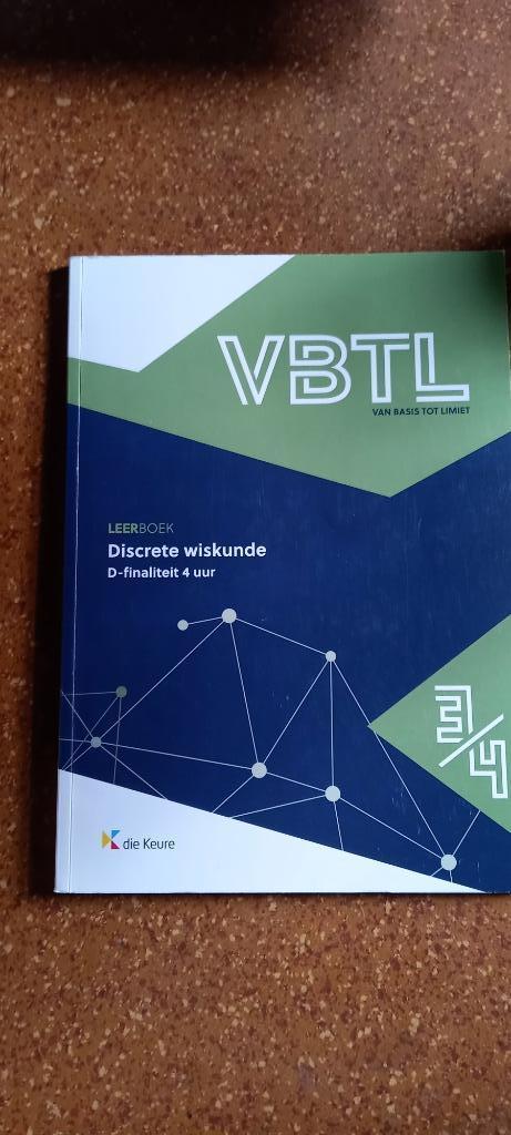 VBTL Discrete wiskunde 3/4 ASO Xaco, Enlèvement ou Envoi, Comme neuf, Secondaire, Mathématiques A