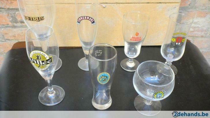 bierglazen 7 soorten, Ophalen, Gebruikt