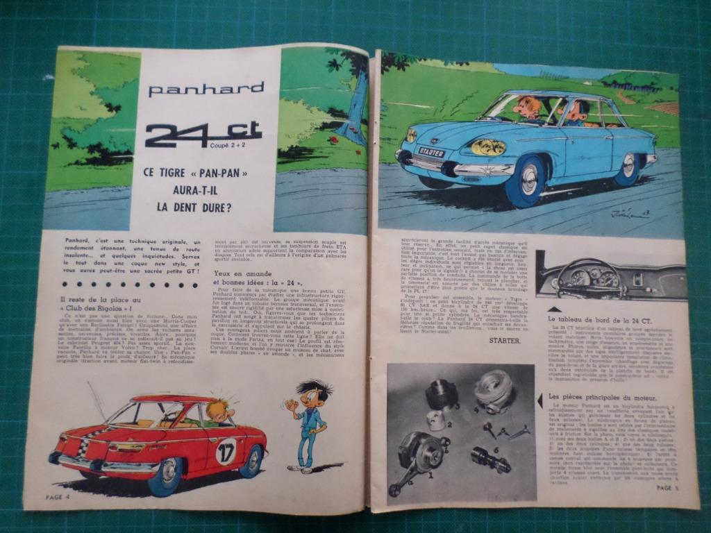 Panhard 24 ct coupé 2+2 - article illustré - 1963, Ophalen of Verzenden, Overige figuren, Gebruikt, Overige typen