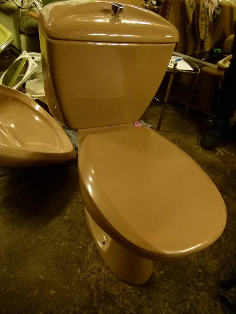 vintage toilet wc Villeroy Boch vloermodel 70er, Ophalen, Zo goed als nieuw, Steen, Toilet