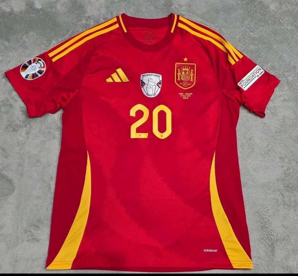 Spanje Pedri Voetbalshirt Origineel EURO Finale 2024, Verzenden