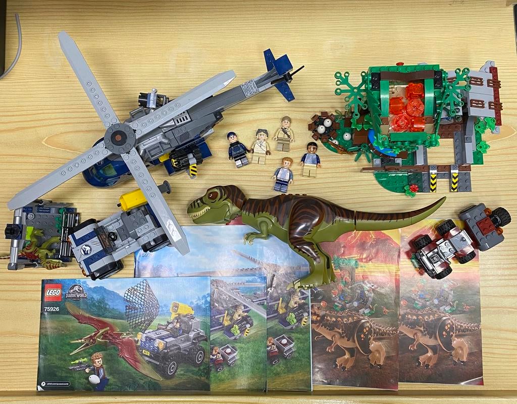 3 Jurassic World setjes, Ophalen of Verzenden, Zo goed als nieuw