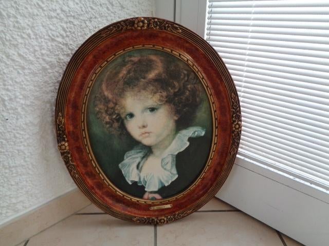 Cadre peinture reproduction. "GREUZE Jean-Baptiste"., Antiek en Kunst, Ophalen