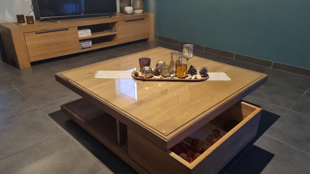 Meuble TV et table basse, Maison & Meubles, Maison & Meubles | Autre, Comme neuf, Enlèvement