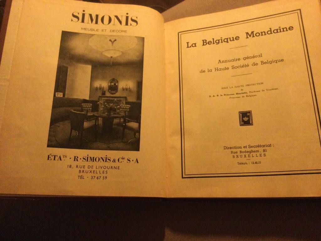 La Belgique Mondaine 1942, Antiquités & Art, Enlèvement ou Envoi