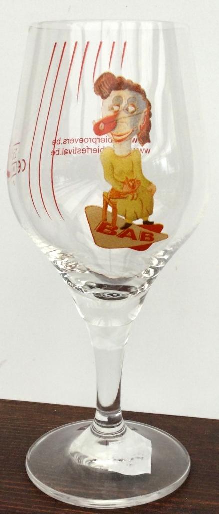 Bier brouwerij glas Bab Aigle belgica Brugge proeft 7 lijnen, Verzamelen, Ophalen of Verzenden