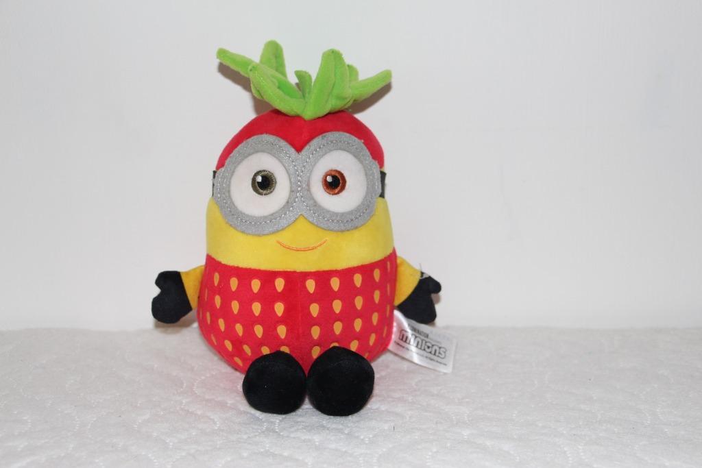 Peluche "Fraise Bob" Minion, Enlèvement ou Envoi, Comme neuf, Autres types