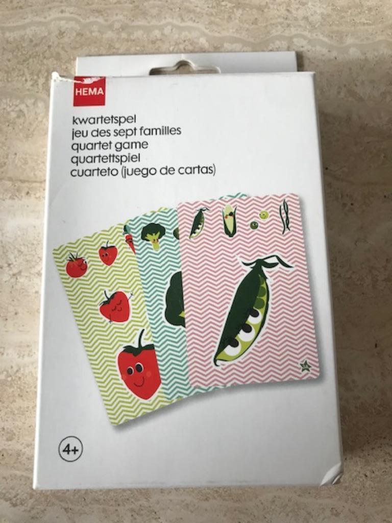 Nieuw kompleet kwartetspel "Groenten"  -  +4j (nr3173), Verzamelen, Ophalen of Verzenden, Nieuw, Kwartet(ten)