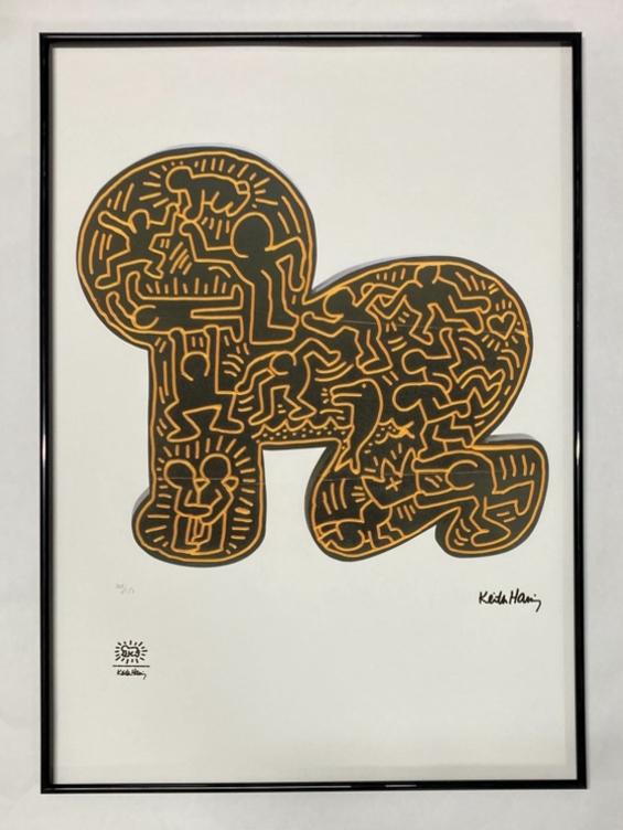 Keith Haring: lithografie op groot formaat. Nieuwstaat, Ophalen of Verzenden